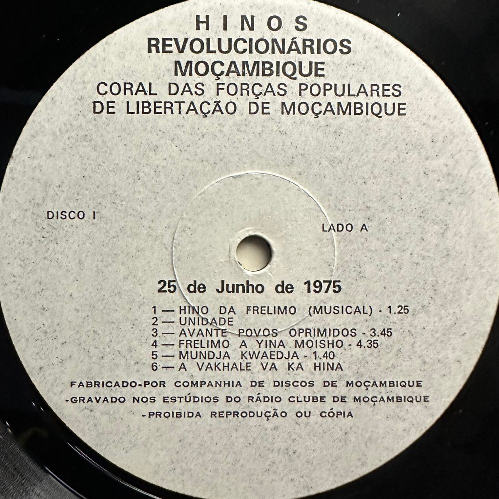 Coral Das Forças Populares De Libertação De Moçambique ‎– Hinos Revolucionários De Moçambique 2LP (Мозамбик 1975г.)