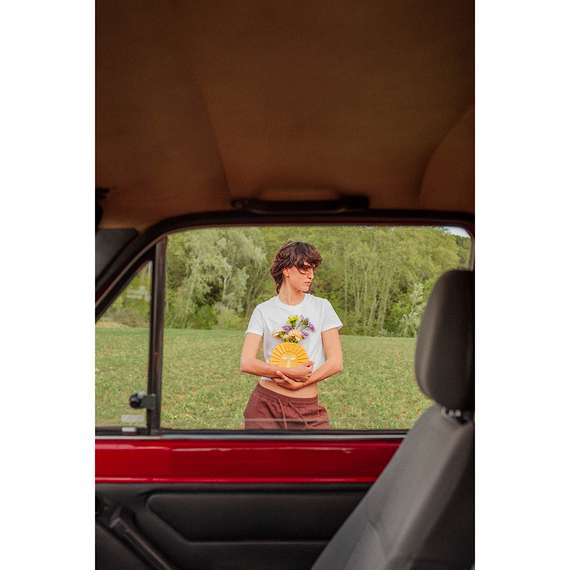 Ваза для цветов sun, 18 см, желтая