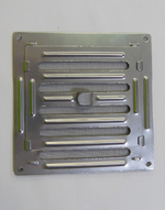 Решетка вент. регул 200*200 мм вытяж Эра металл хром