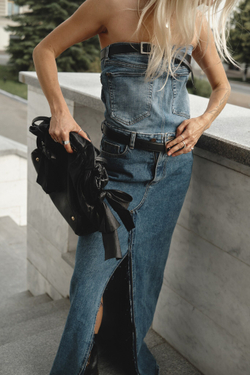 Upcycling платье макси