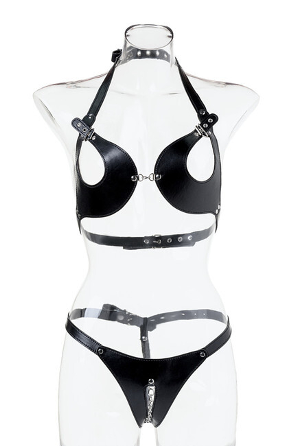 БДСМ бикини TOYFA Theatre, OS, черный (Цвет: черный)