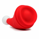 Двухсторонний вибратор для стимуляции эрогенных зон «Оки-Чпоки» (Цвет: красный с белым)