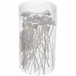 Шпильки для волос в тубе 20шт «Hair Beauty», цветочек с жемчугом, цвет как на фото, d-1см