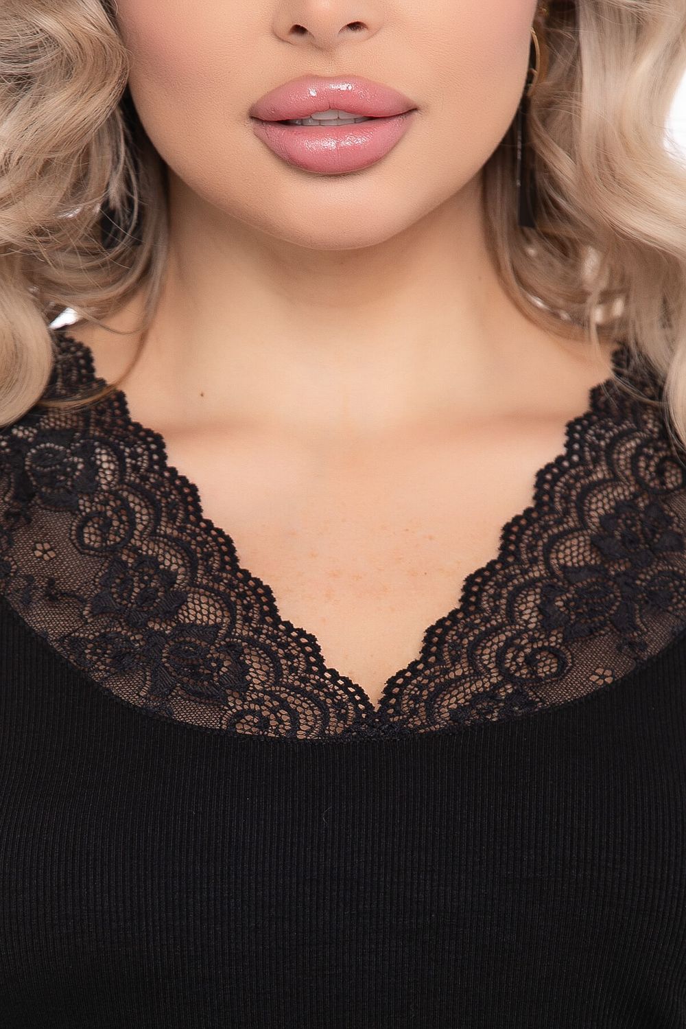 Блуза "Лира" (черная) Б8308 LT Collection