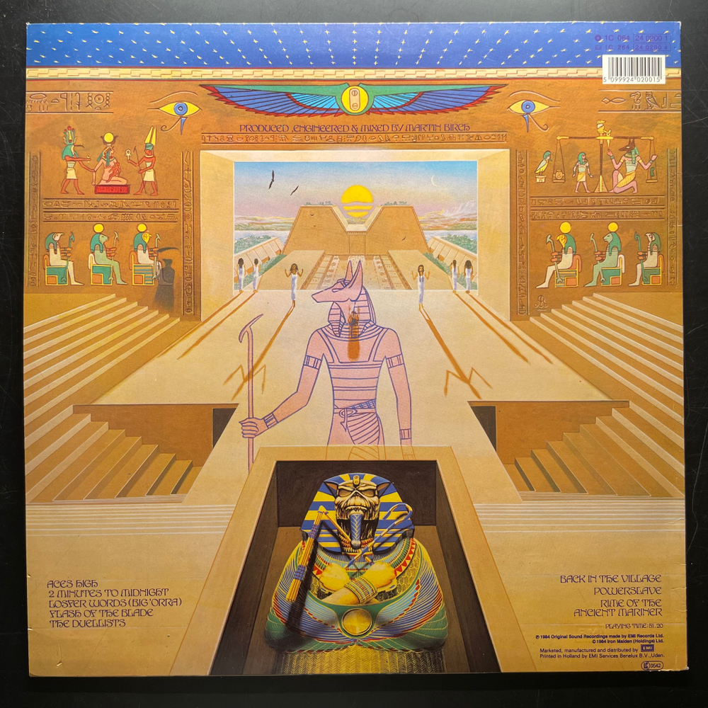 Iron Maiden ‎– Powerslave (Европа 1984г.)