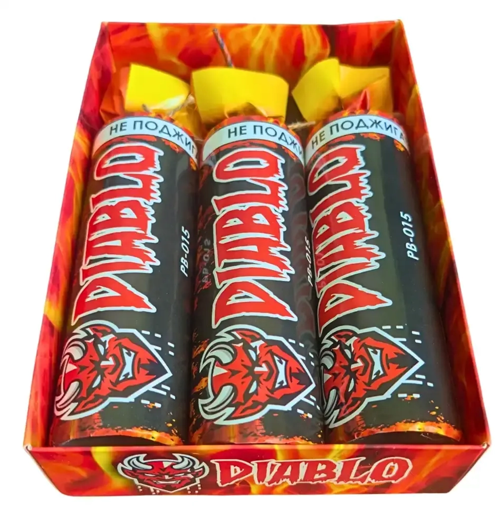 Петарды PB-015 Diablo самая большая петарда которую можно купить, РПК Залп.