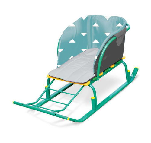 Сиденье б/чехла д/ног С ТРЕУГОЛЬНИКАМИ БИРЮЗОВЫЙ СС2-1/2