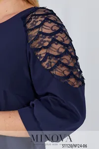 Платье 24-06-Синий Minova