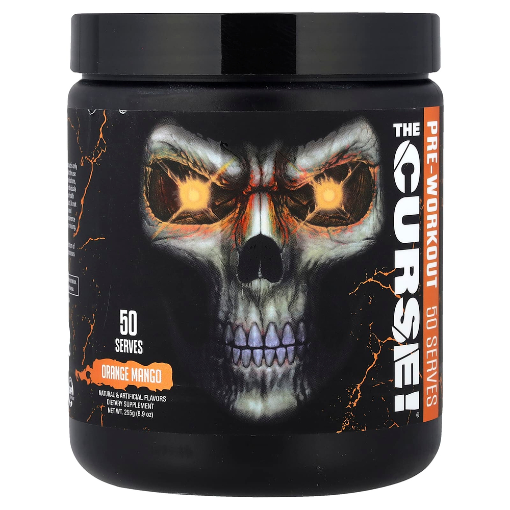 JNX Sports, The Curse!®, предтренировочный комплекс, со вкусом апельсина и манго, 255 г (8,9 унции)