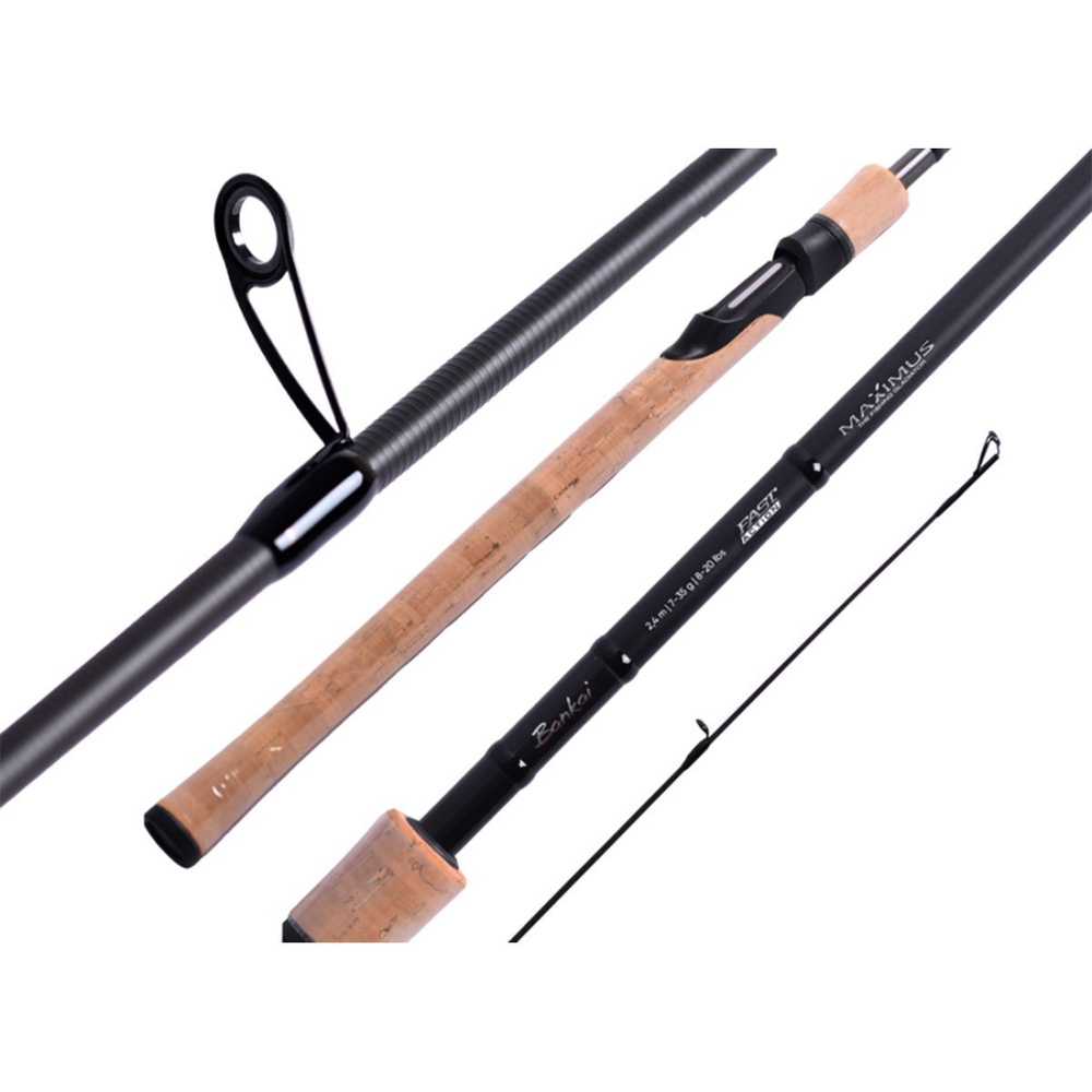 Комплект: Спиннинг Maximus Bankai 24M 2,4m 7-35g + Плетеный шнур AQUA PE ULTRA ELITE M-8 Dark Green 150m