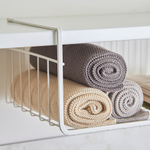 Набор из двух кухонных вязаных полотенец из коллекции essential, серое/экрю