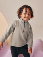 Толстовка с молнией и джоггеры в комплекте для мальчика Next N96-312, Серый, Черный