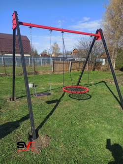 Монтаж уличных качелей Sv Sport