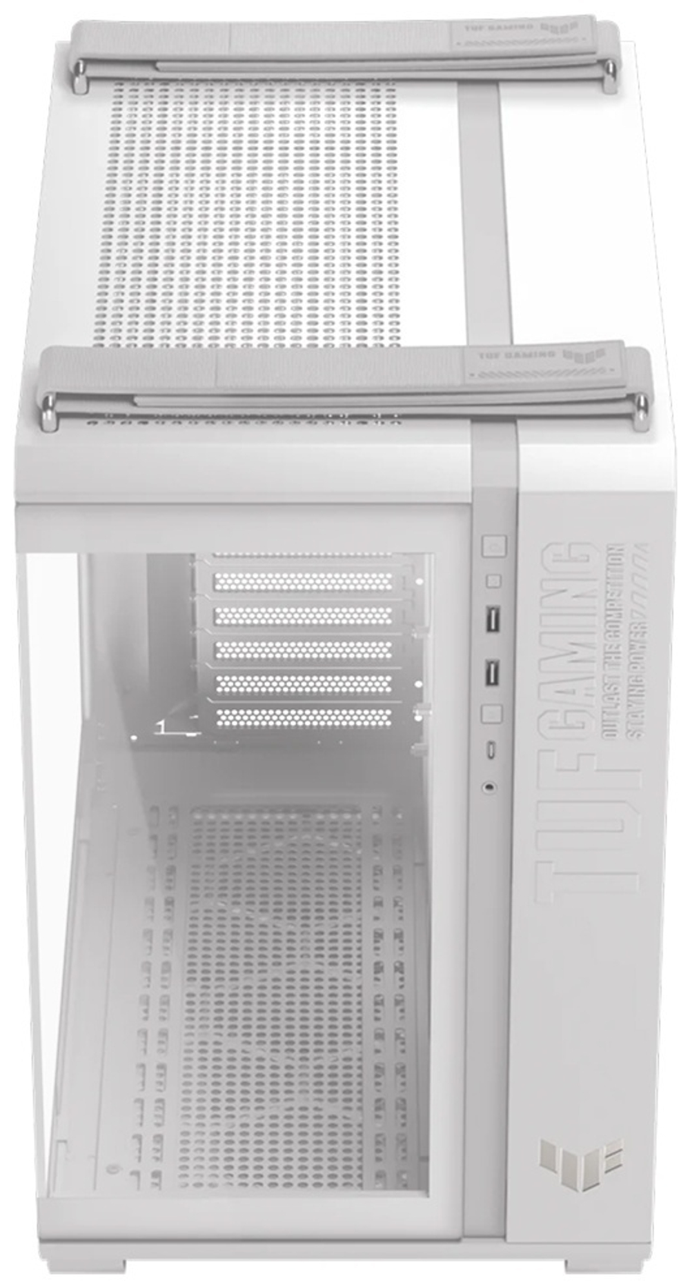 Корпус ASUS Asus TUF GAMING GT502 HORIZON TG ARGB WHITE Midi Tower белый