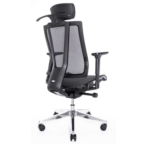 Кресло FALTO G1 AIR (3 уровня поясницы, сетка, черный)