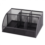 Подставка-органайзер д/канцтоваров, Alingar, металлическая, 22 см * 10 см*14 см, черная, 7 отделений