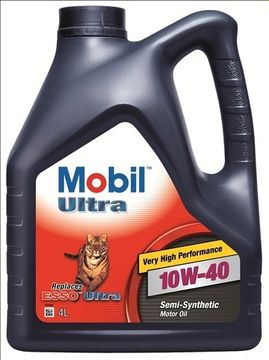MOBIL ULTRA 10W-40 моторное полусинтетическое масло для легковых автомобилей артикул 152624, 152197 (4 Литра)