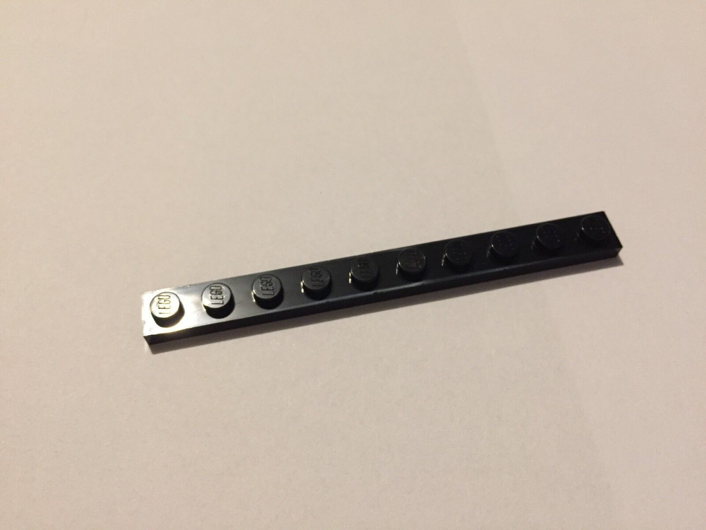 Lego Плитка 1x10 (черная) 447726