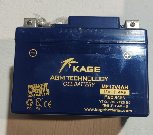 АКБ KAGE 12В 4А-ч GEL Питбайк KAYO EVOLUTION K125EM