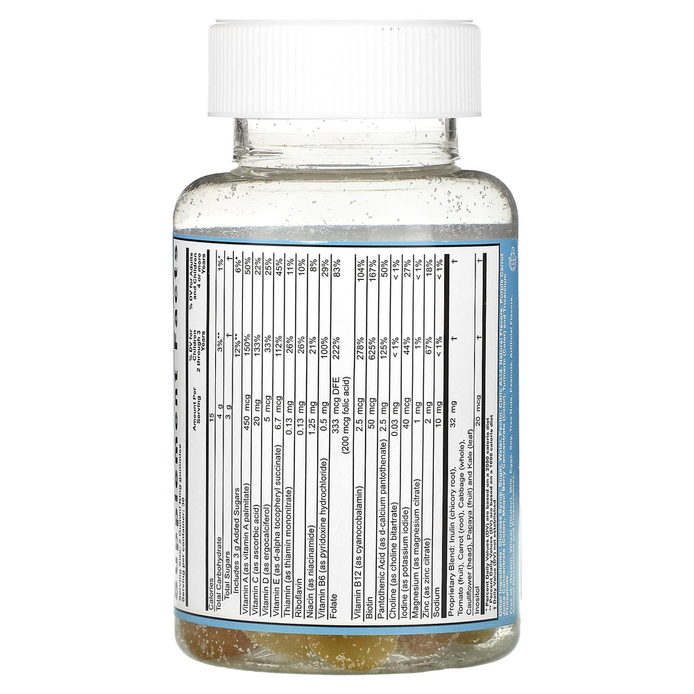 GummiKing, мультивитамины и микроэлементы, овощи, фрукты и клетчатка для детей, 60 жевательных таблеток