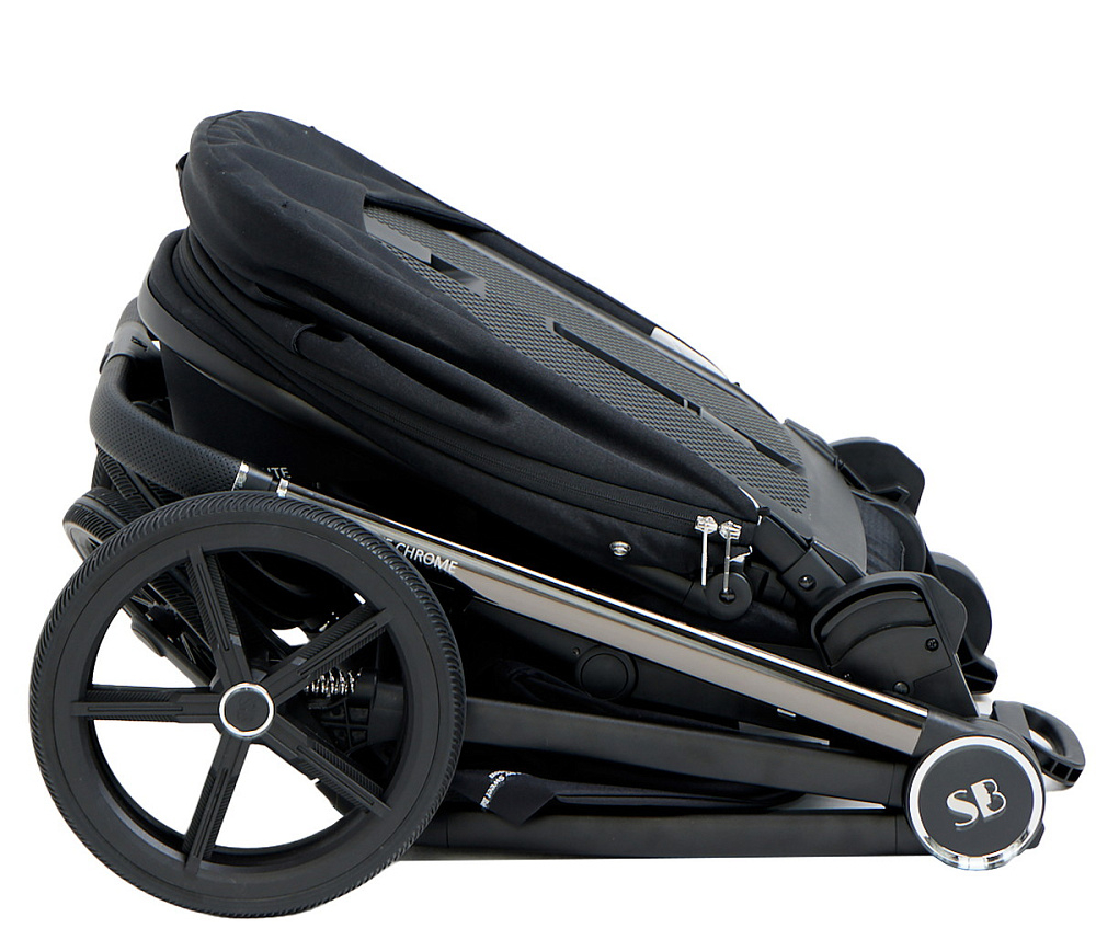Детская коляска Sweet Baby Elegante 3 в 1 Chrome Black