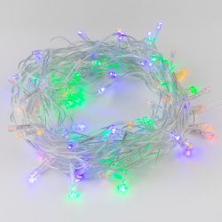 ULD-S2500-225-STK MULTI IP20 Гирлянда светодиодная. 25м. Соединяемая. 225 светодиодов. Разноцветный свет. Провод прозрачный. ТМ Uniel