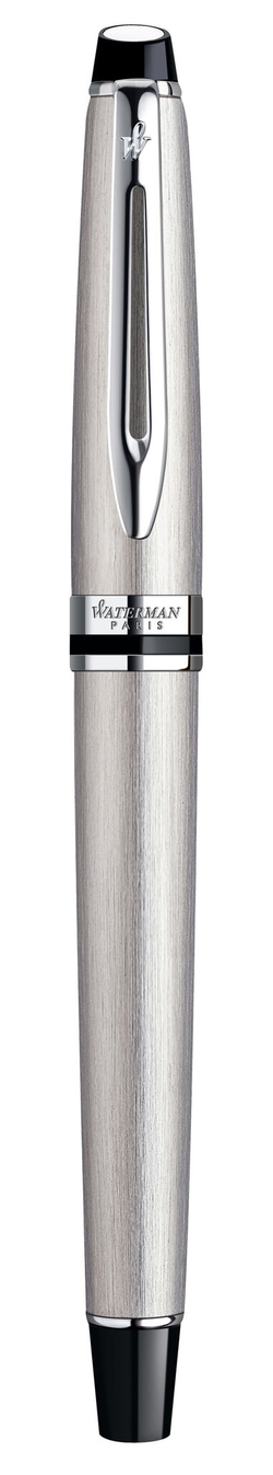 Ручка-роллер Waterman Expert 3, цвет: Stainless Steel CT, стержень: Fblk