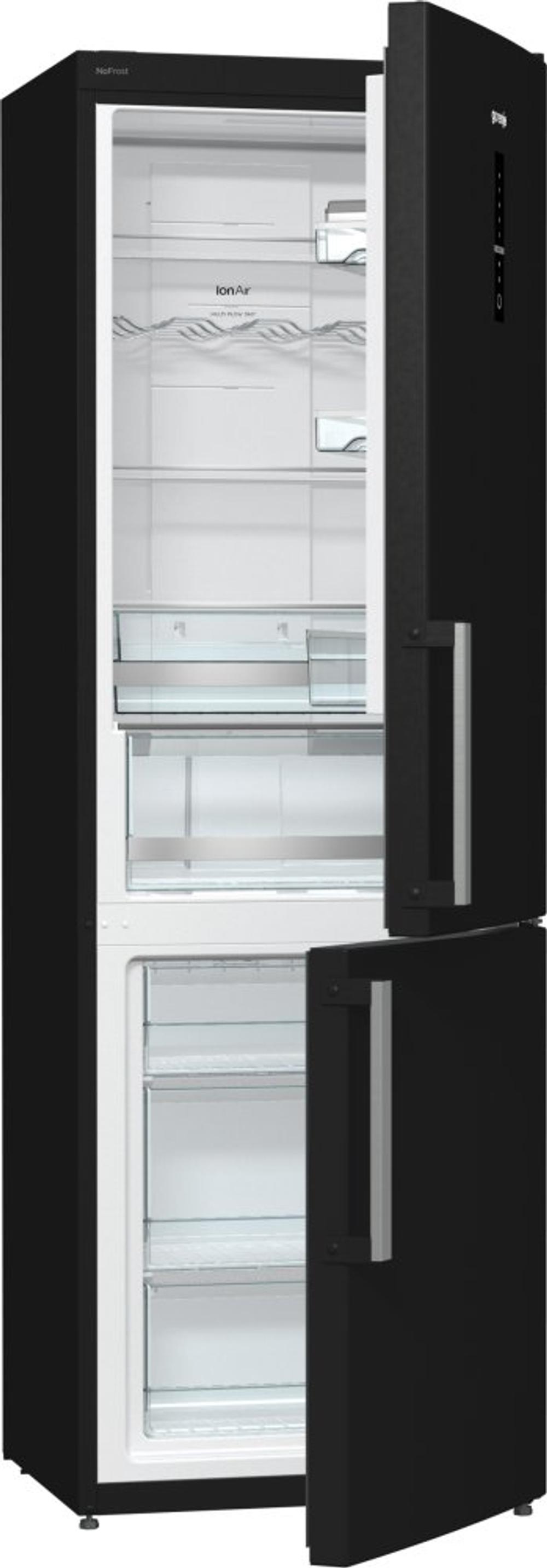 Отдельностоящий двухкамерный холодильник Gorenje NRK 6192 MBK
