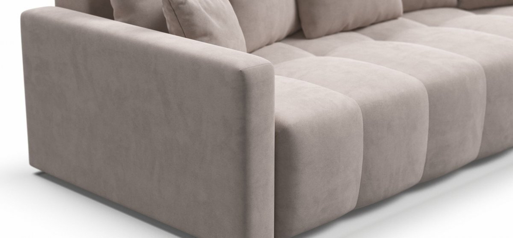 Диван Босс Тренд Велюр Монолит латте