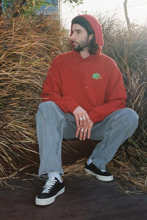 Худи Magamaev Froggo red/wash красное