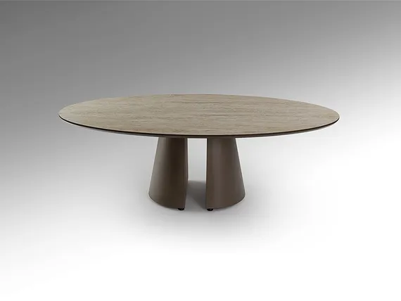 Samara Приставной столик цвет каменный/коричневый