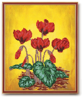 "Альпийская фиалка"-В-228 вышивка