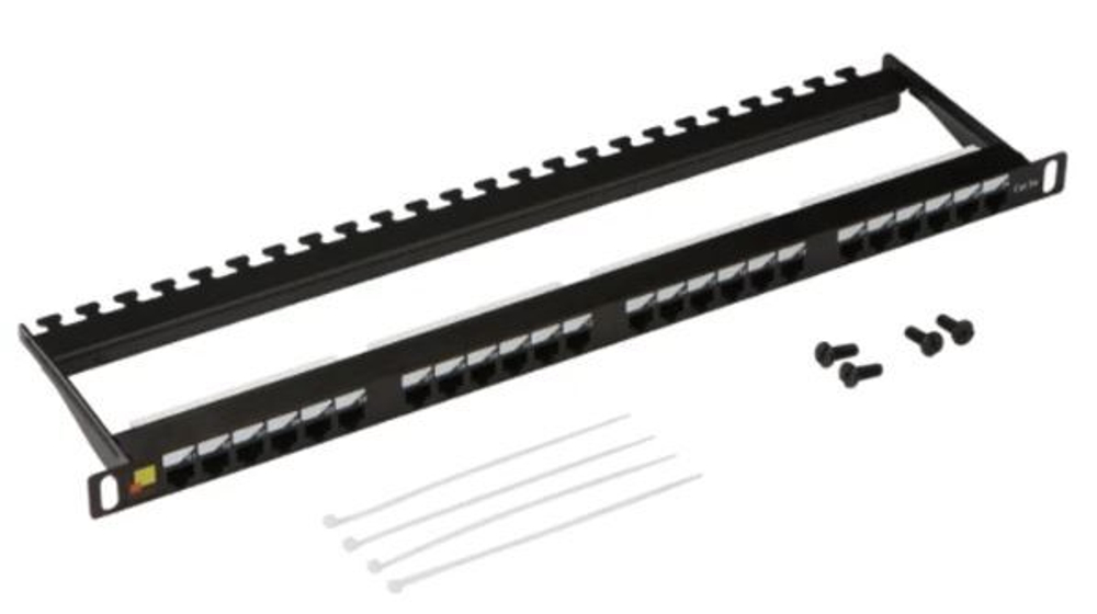 Патч-панель 19", 24xRJ45, UTP, Кат. 5е Lanmaster LAN-PPC24U5E