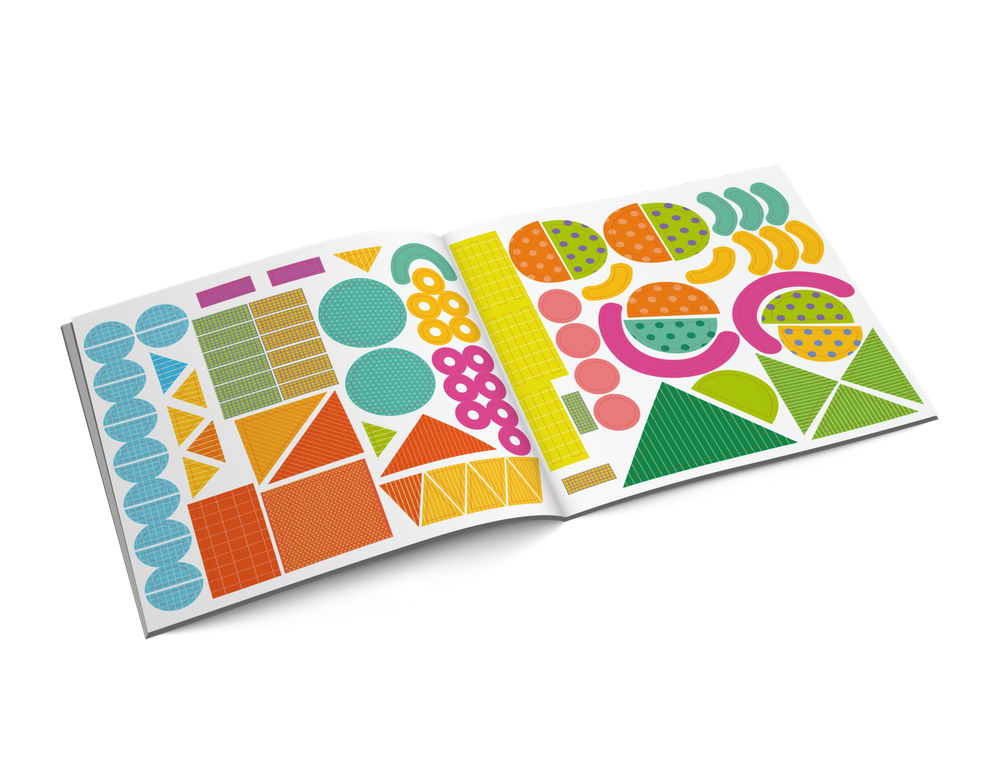 Альбомная книжка с наклейками. 100 веселых наклеек: Веселый конструктор