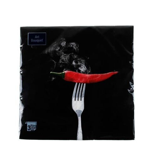 Салфетки бум DESNA BOUQUET ECO-FRIENDLY 33*33 3сл Hot Chili (20л)