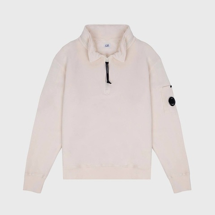 Свитшот C. P. Company Polo Collar Cotton Fleece Pistachio Shell