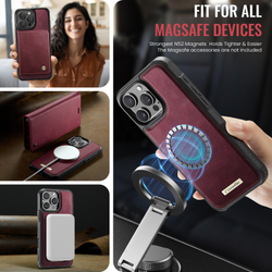 Чехол-кошелек CaseMe 2 in 1 MagSafe iPhone 16 ProMax