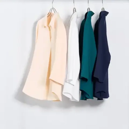 UNIQLO БЛУЗКА СО ШКИПЕРСКИМ ВОРОТНИКОМ ИЗ ВИСКОЗЫ (РУКАВ 3/4), БЕЛЫЙ