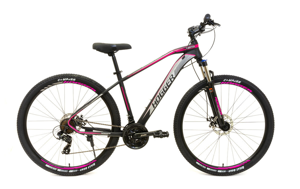 Велосипед 29 HOGGER POINTER MD, 21 , сталь, 21-скор., черно-пурпурный, 2022