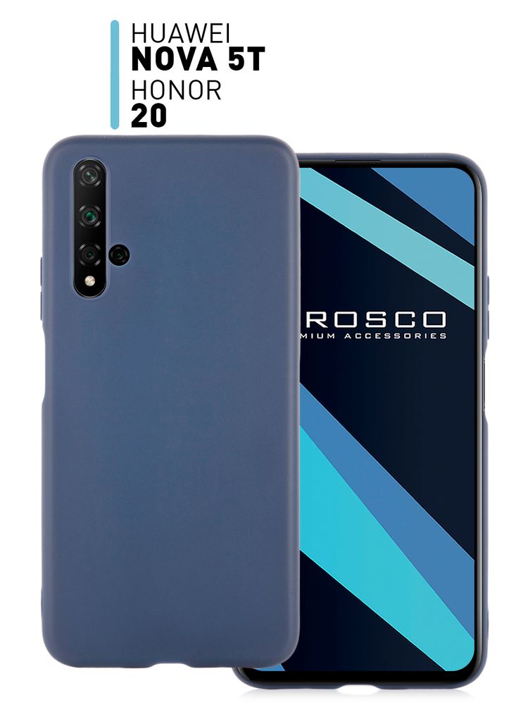 Чехол ROSCO для Honor 20;Huawei nova 5T оптом (арт. HW-H20-COLOURFUL-BLUE)