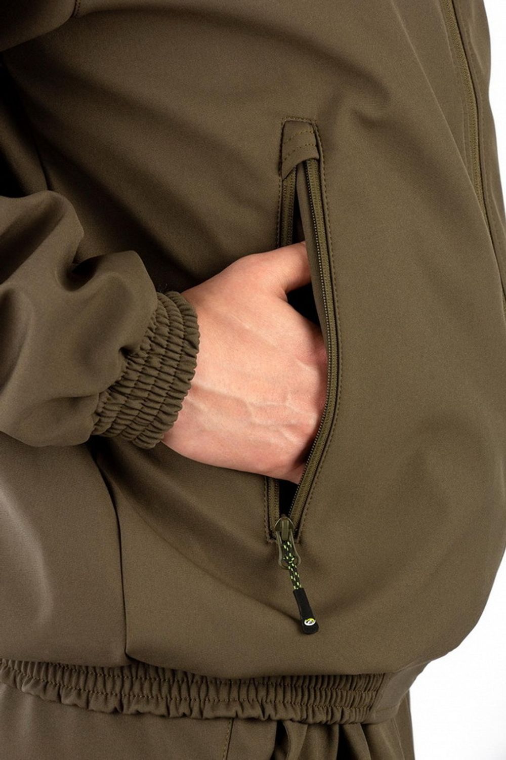 Осенний костюм для охоты и рыбалки «Барс NEW» (полофлис, хаки) КВЕСТ