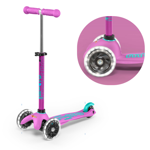 Самокат Mini Micro Deluxe Лаванда LED