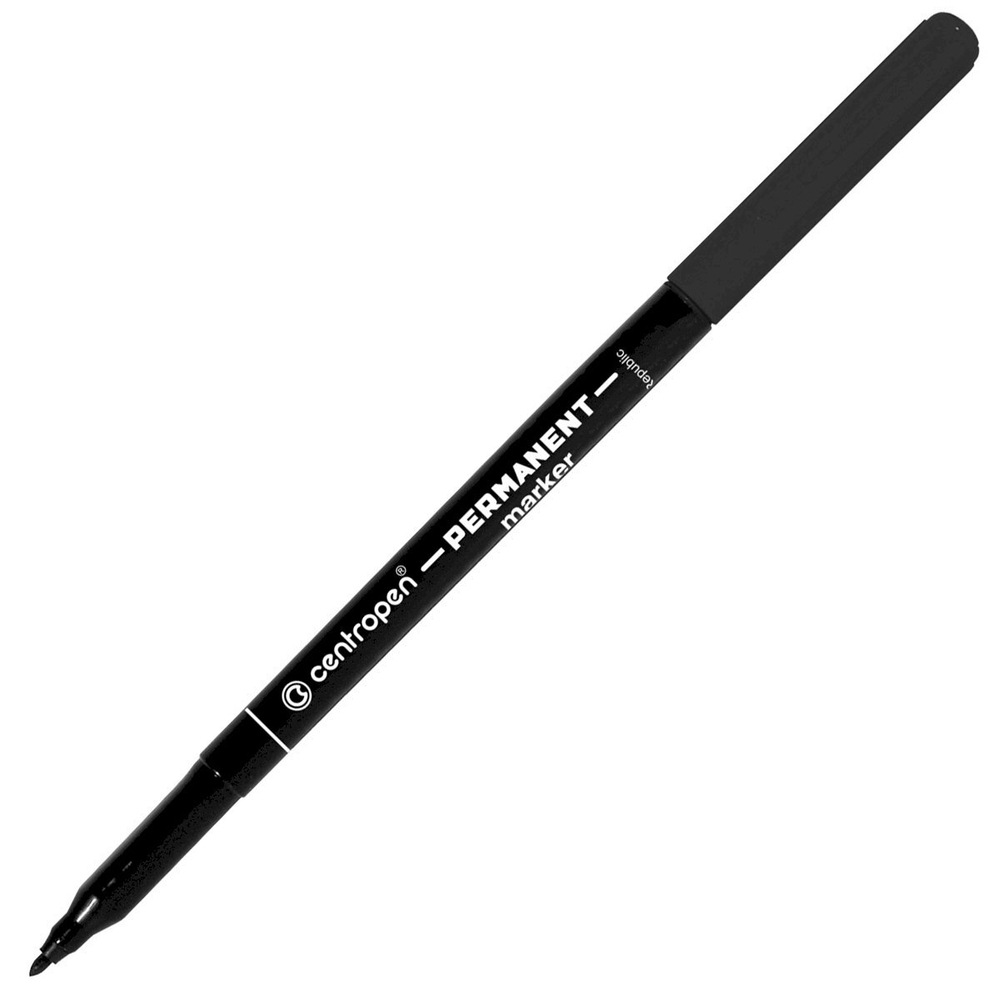 Маркер перманентный светостойкий Centropen, черный, 1 мм