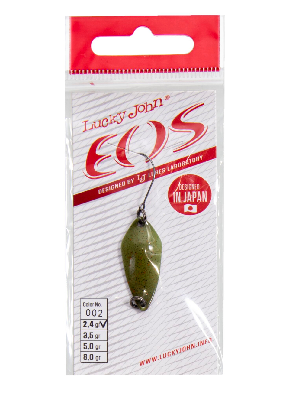 Блесна колеб. Lucky John EOS длин.29мм/02.4г 002