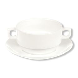Бульонная пара 350 мл d 11,5 см h6 см белая фарфор Stackable P.L. Proff Cuisine [4]
