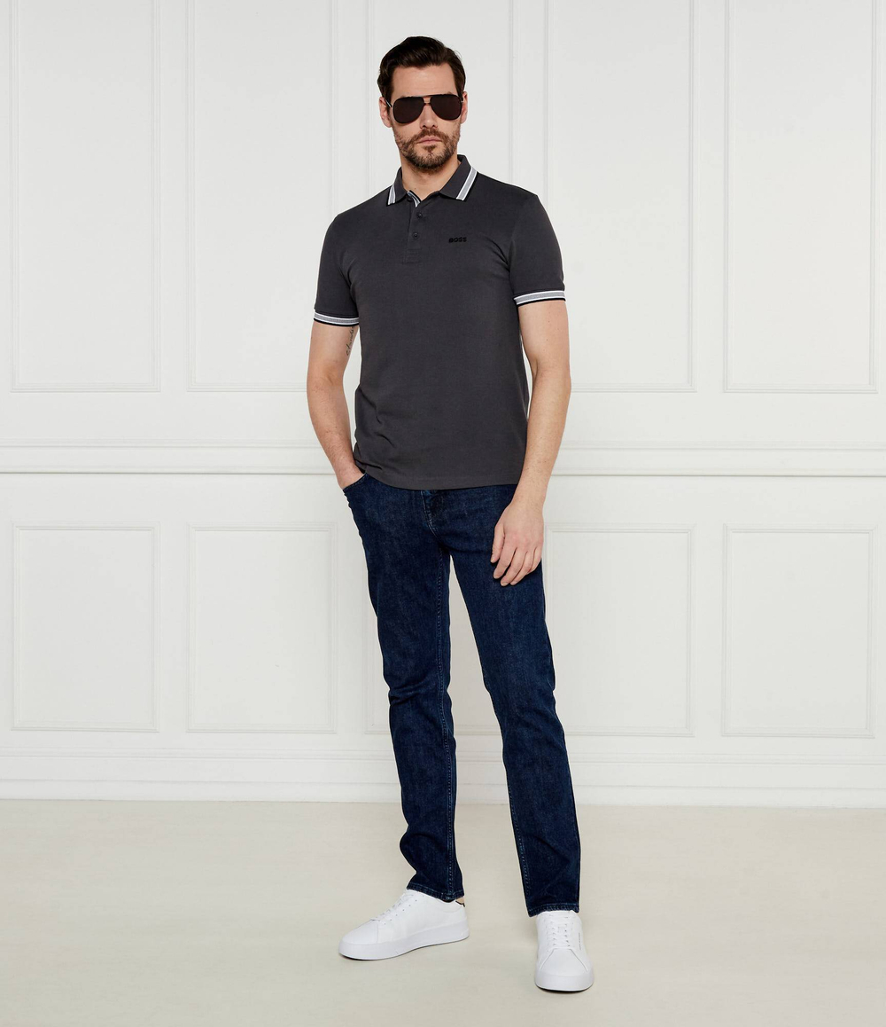 Поло Paddy BOSS GREEN - серый(50469055)