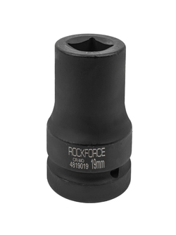 Головка ударная для футорки 1'', 19мм (4гр.) RockForce RF-4819019