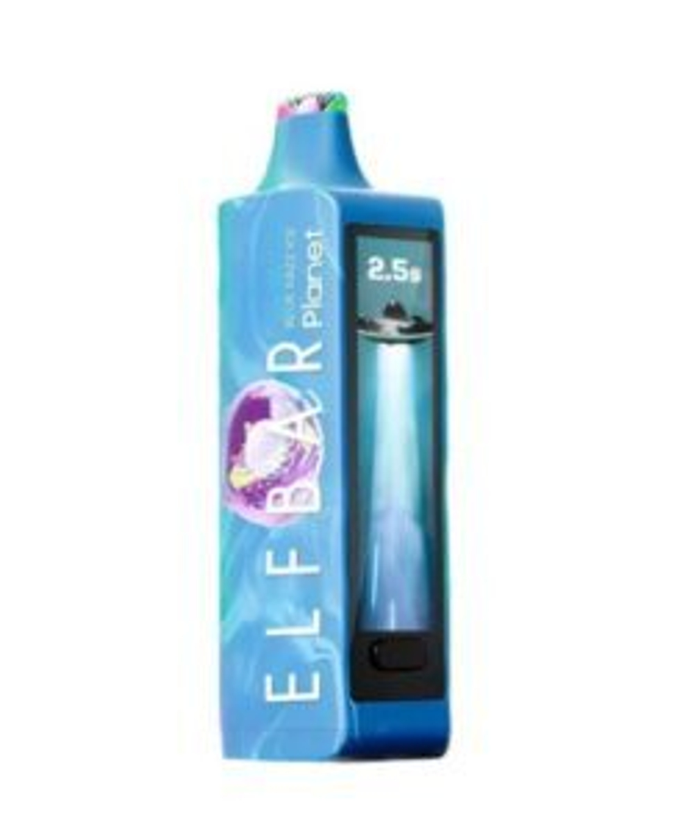 Elf bar Planet Space Edition Blue razz ice - Синие ягоды-лёд 25000 затяжек 20мг Hard (2% Hard)