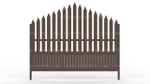 Деревянный забор ZBR0104