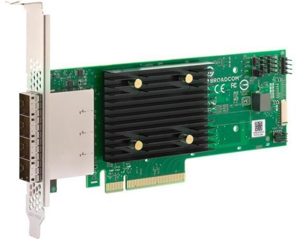 Контроллер SAS Broadcom/LSI SAS 9500-16e SGL